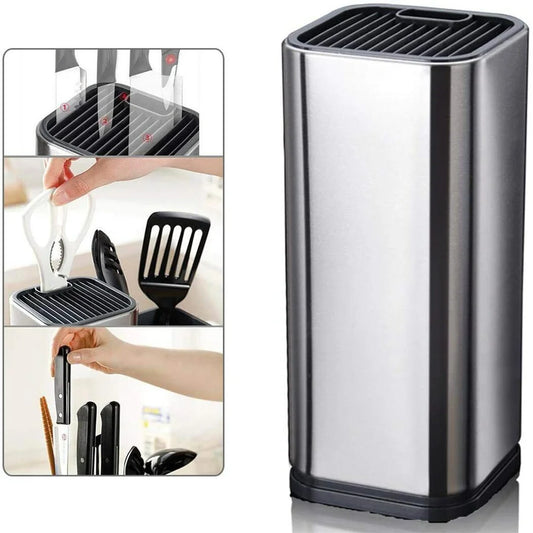Multifunctional 8 Inch Stainless Steel Knife Holder for Kitchen