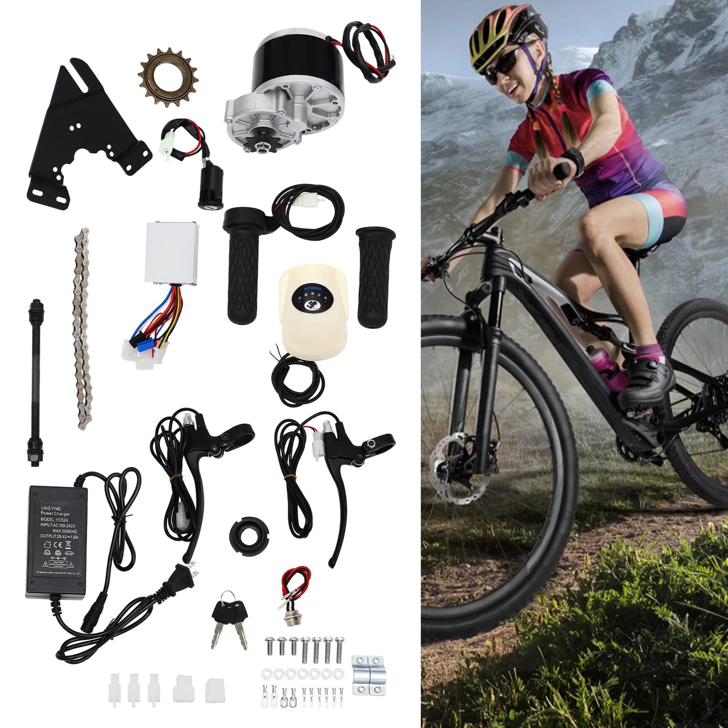 Hign Concerned 250W Electric Bike Mid Kit 24V US EU