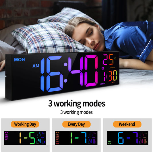 Hign Concerned Chemical Digital Wall Clock With Remote