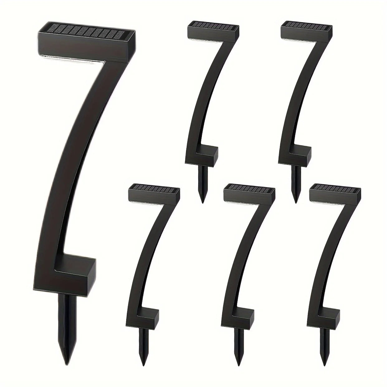 6 Pack Solar Outdoor Pathway Lights with Auto On Off Function