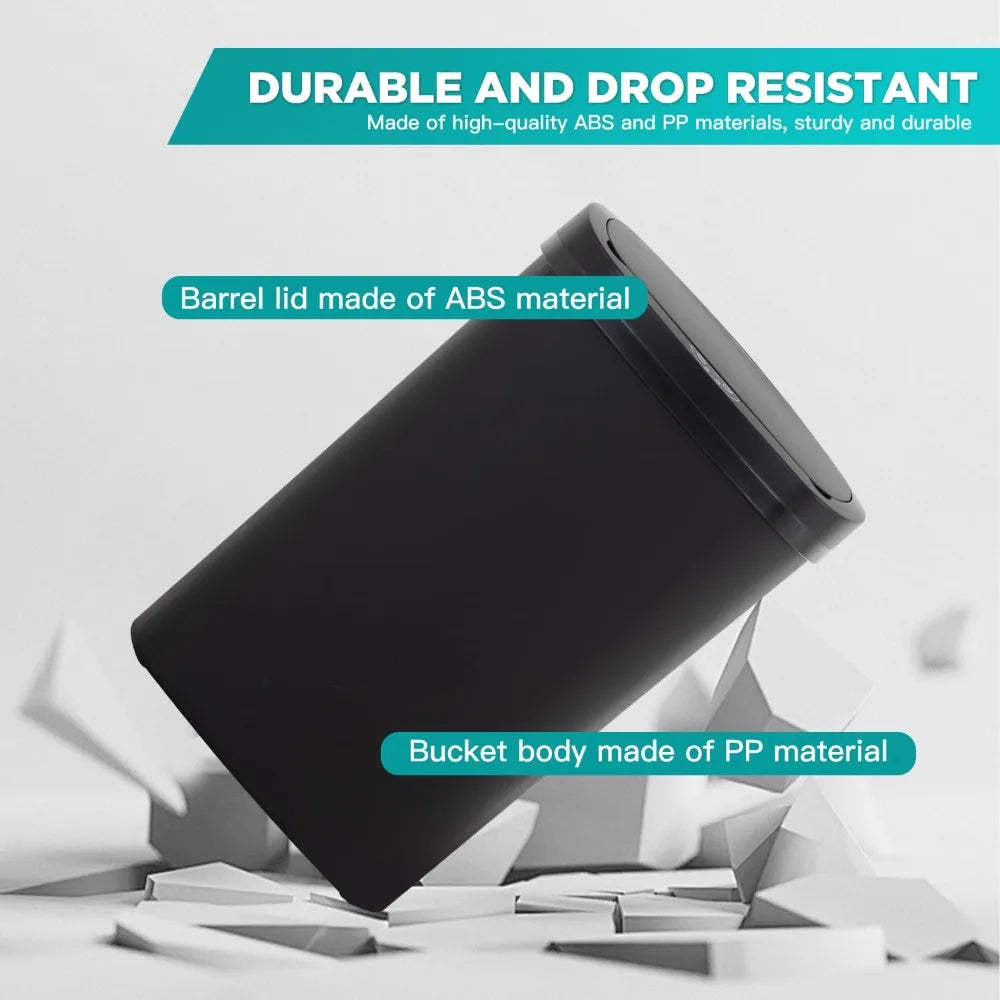 Automatic Kitchen Trash Can with Lid by NoEnName