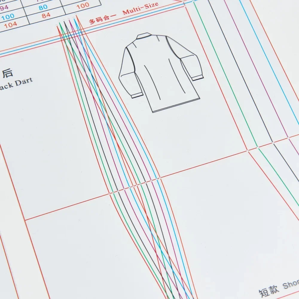 SmartBao Women's Shirt Pattern Ruler for Sewing Design