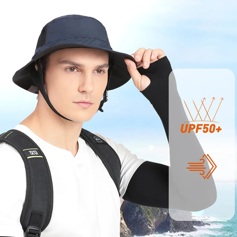 CN Beach Surf Cap Adjustable Breathable Sun Hat for Outdoor