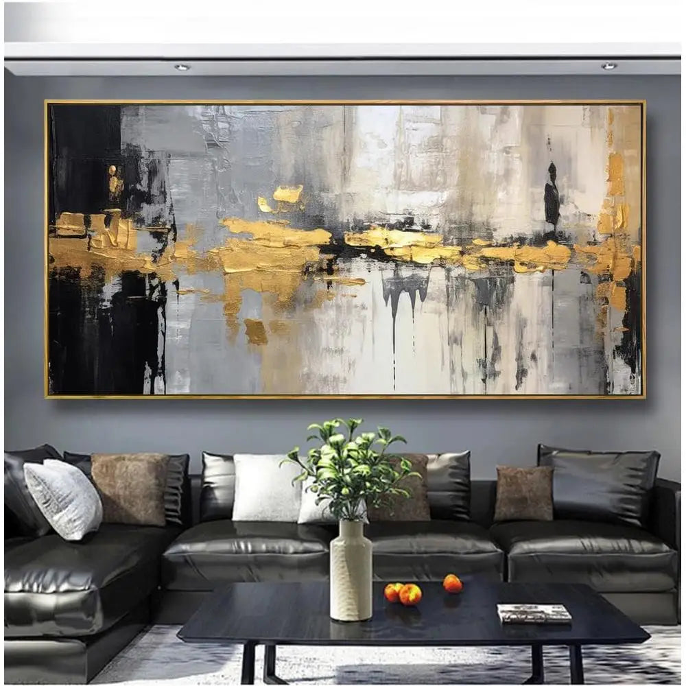 XMSJ Abstract Wall Art Canvas Modern Decor Line Art