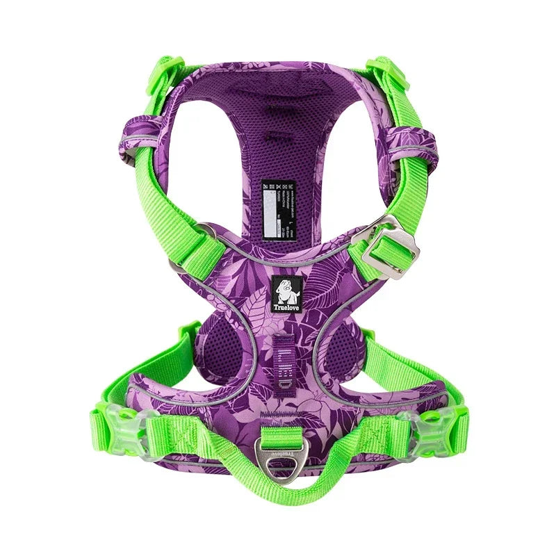 TRUELOVEB Explosion Proof Dog Harness Reflective Nylon