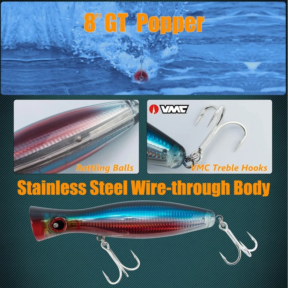 Surf Rod and Reel Combination Saltwater Fishing Tackle Set