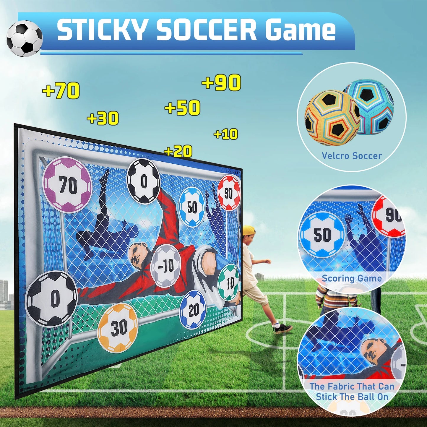 VATOS Football Ball Game Set For Kids Indoor Outdoor
