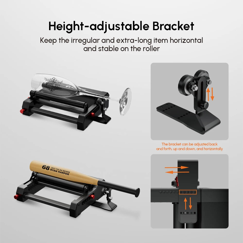 AlgoLaser ThreeInOne 360 Degree Rotary Engraving Platform