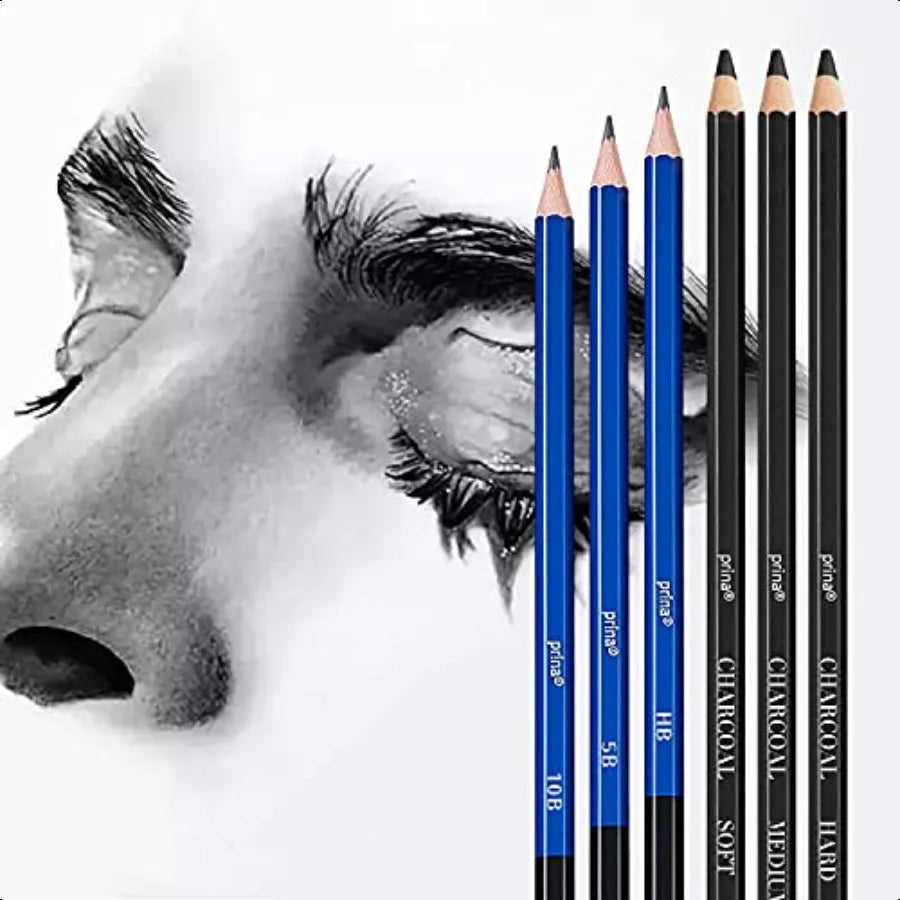 Handle Pro Art Drawing Kit Graphite And Charcoal Pencils