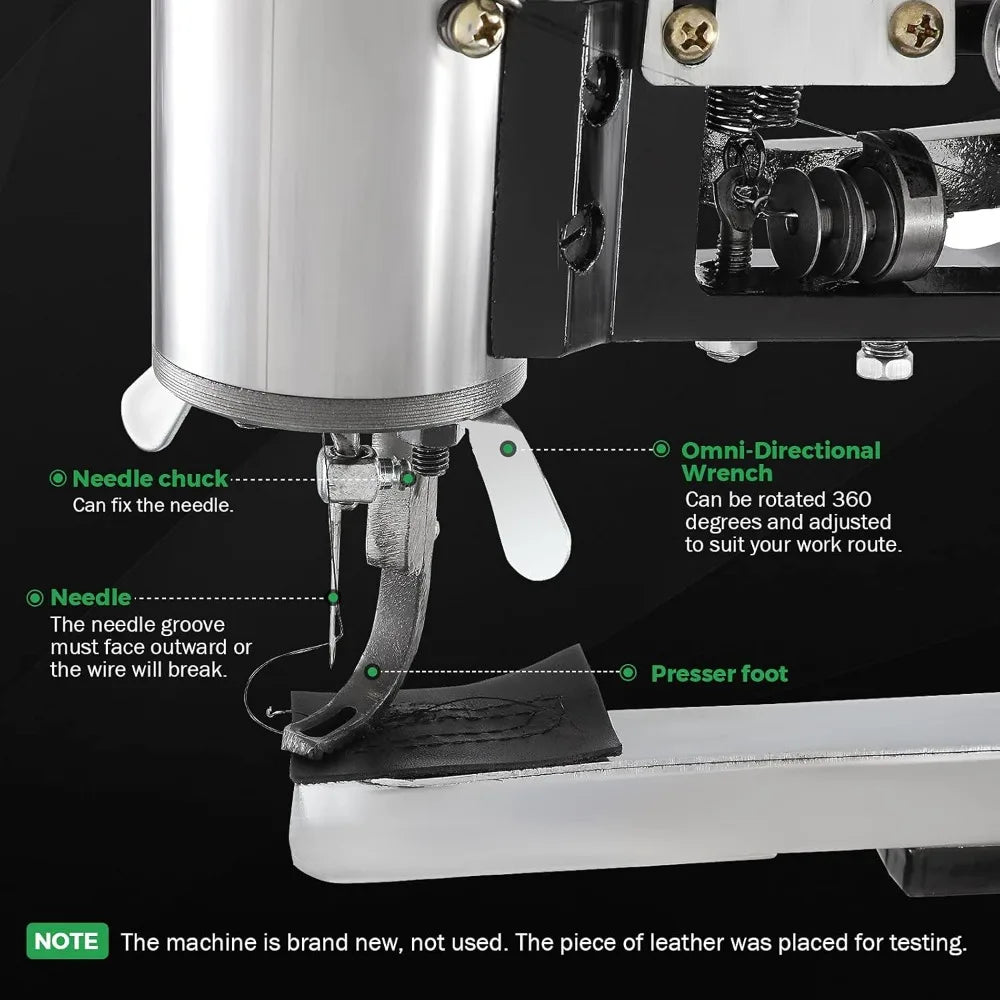 Heavy Duty Leather Stitching Machine for Shoe Repair and Craft