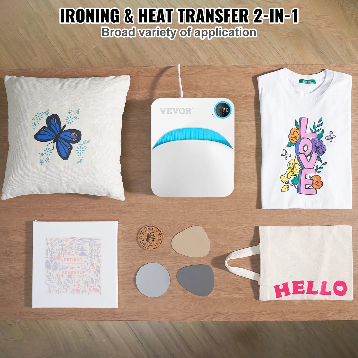 SucceBuy Portable Heat Press For Sublimation T Shirt