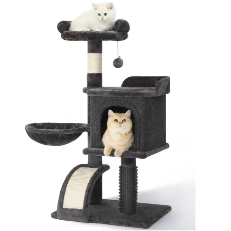 HOOPET 36 Inch Multi Level Cat Climbing Tower with Hammock