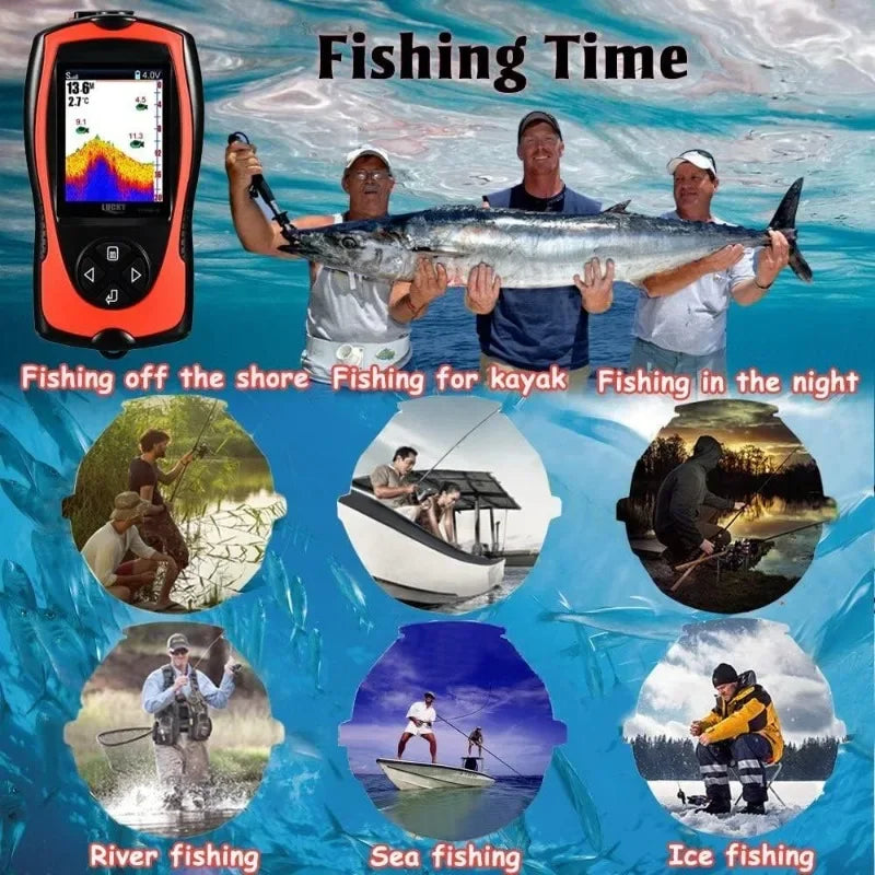 Portable Fish Finder Handheld Sonar Sensor for Fishing