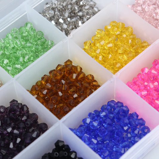 Choice Crystal Beads Bicone Faceted Glass Beads Jewelry