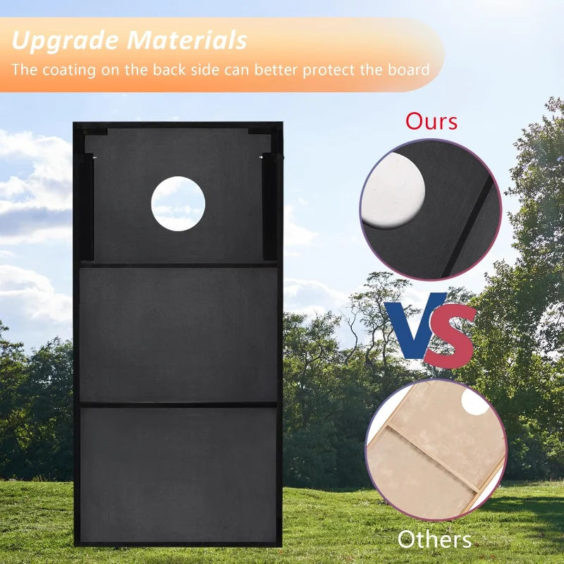 Cornhole Set with 8 Bean Bags and Carrying Case