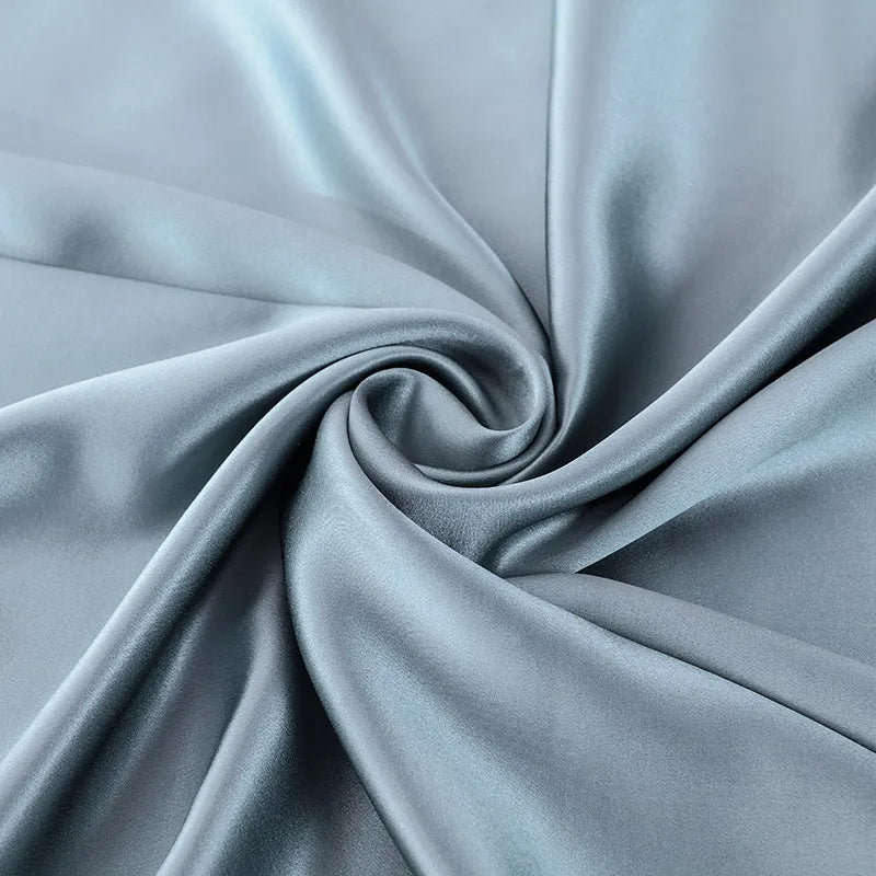 Mulberry Silk Charmeuse Plain Dyed Fabric 100 Percent Silk