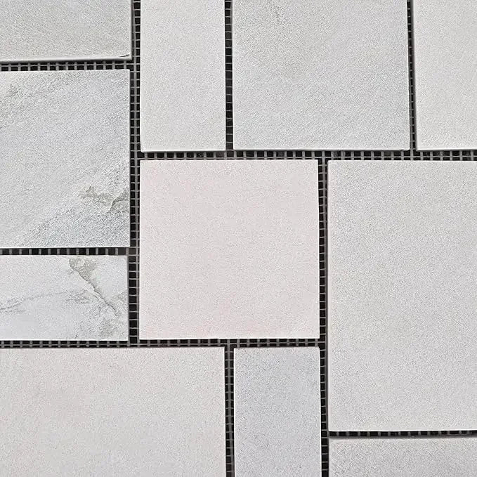 Slate Stone Interlocking Outdoor Patio Tiles 12x12 18 Pack