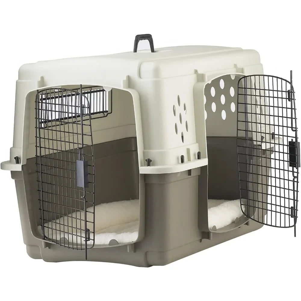 Hign-concerned Two Door Dog Crate for Air Transport