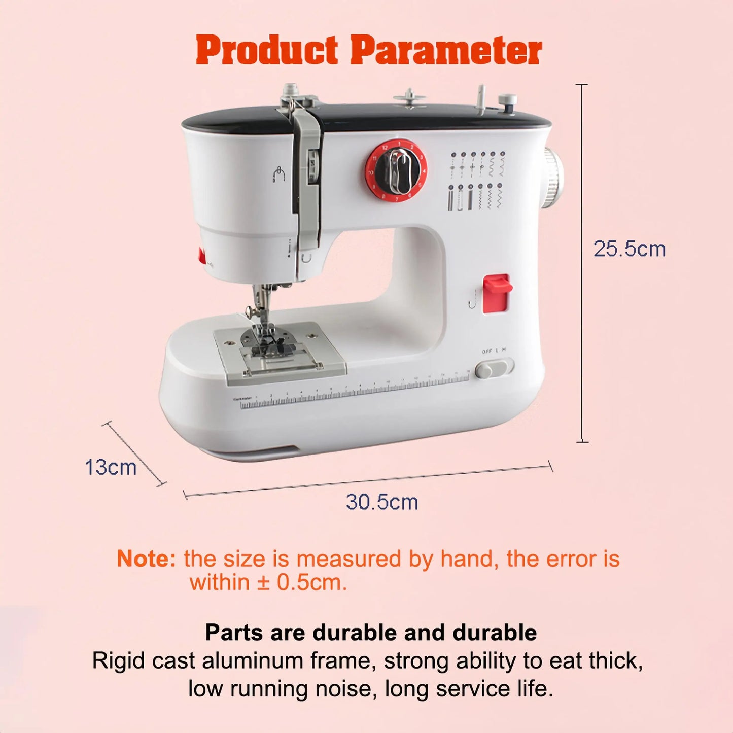 Hign Concerned Mini Double Thread Electric Sewing Machine