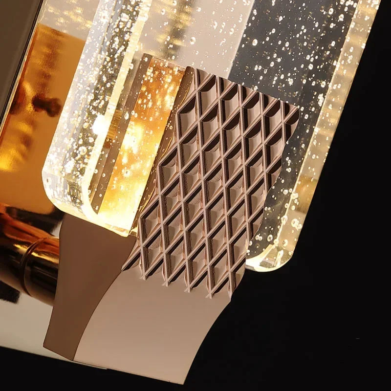 Enerlord Modern Luxury Rectangular Bubble Wall Lamp
