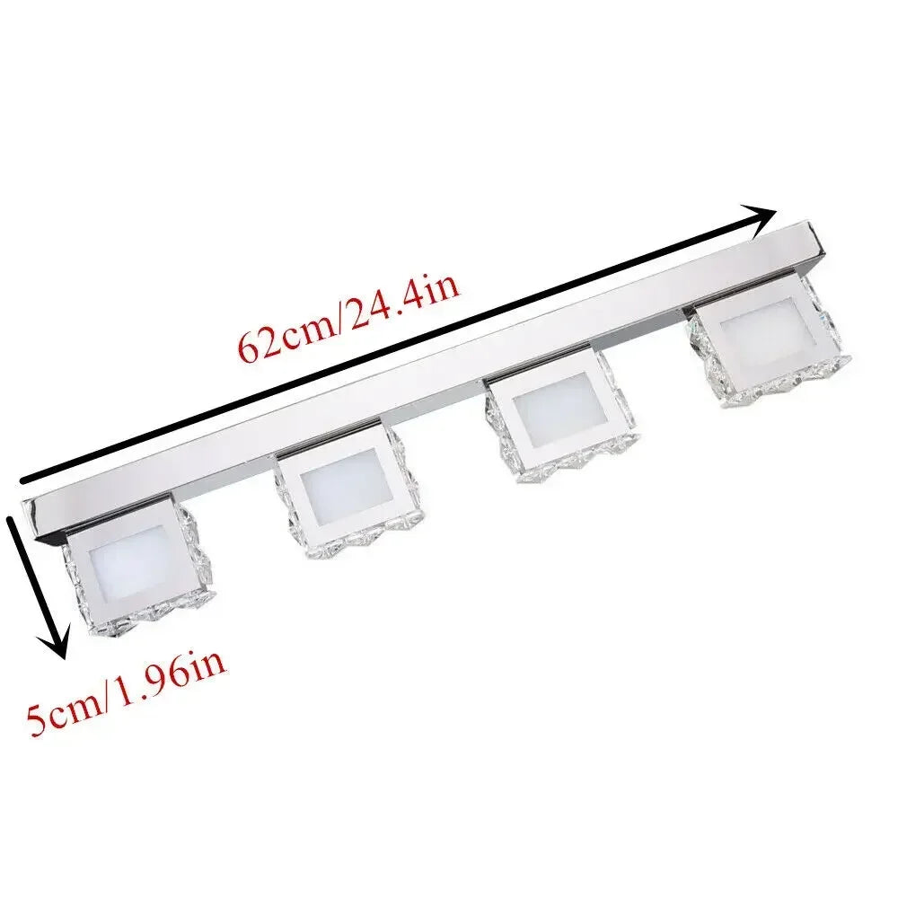 Mirror LED Vanity Light 4 Lights Modern Wall Sconce