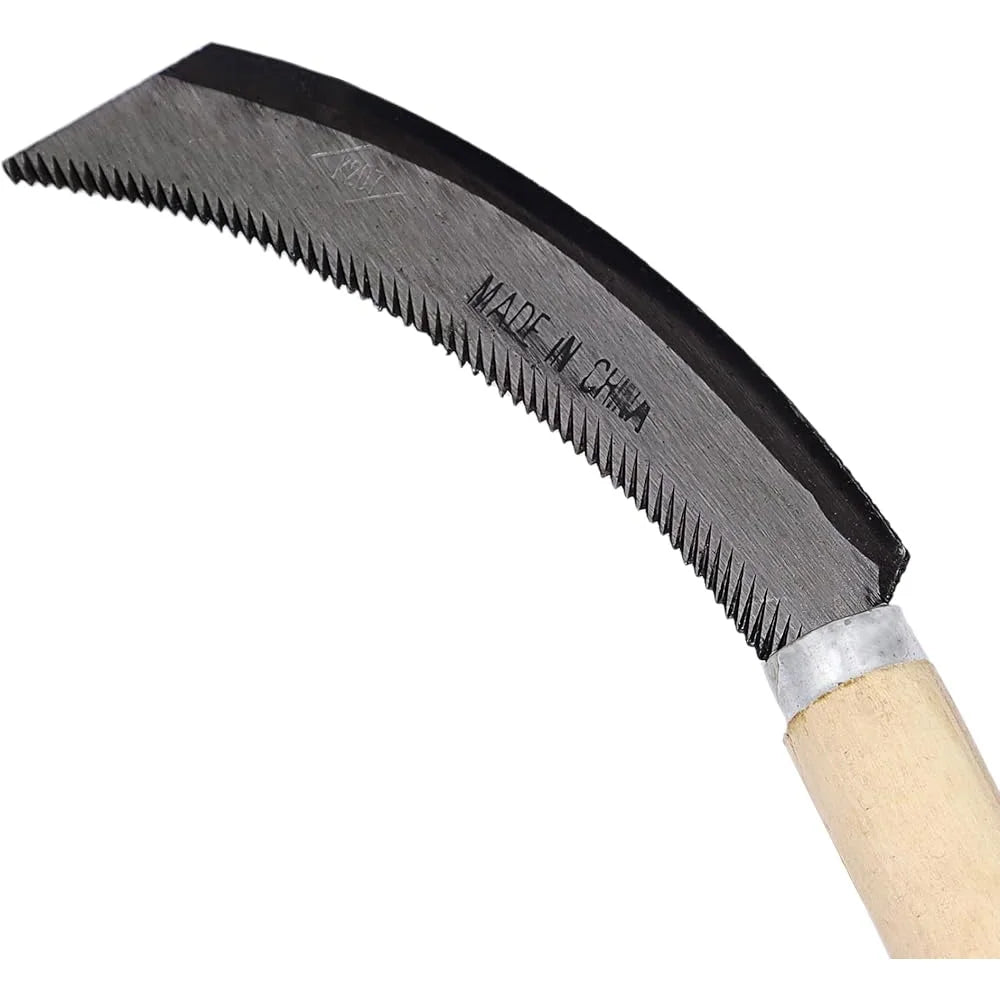 XMSJ Wooden Handle Harvest Sickle Garden Knife Set