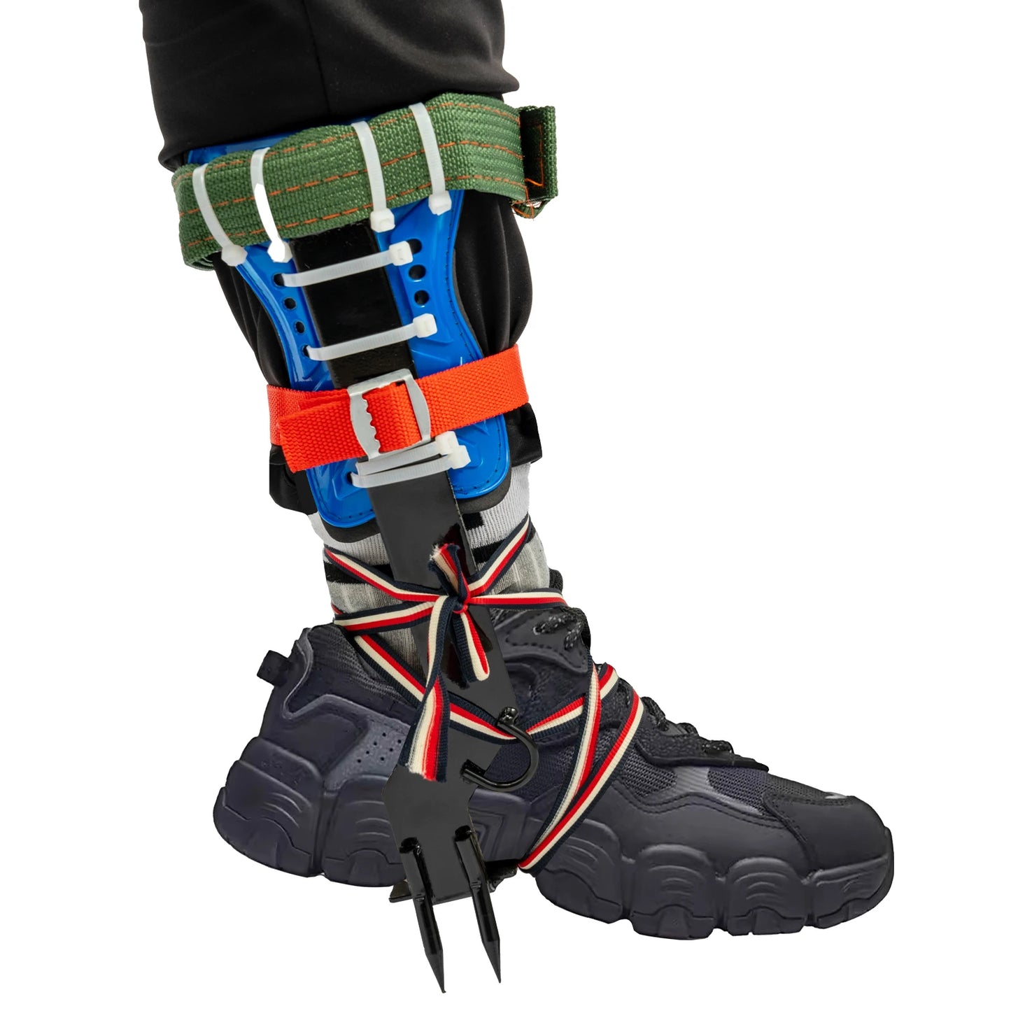 Portable Tree Climbing Spike Set With Safety Straps