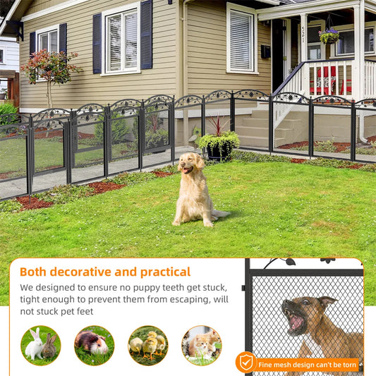 BINGOPAW Heavy Duty Dog Playpen Metal Fence With Pad