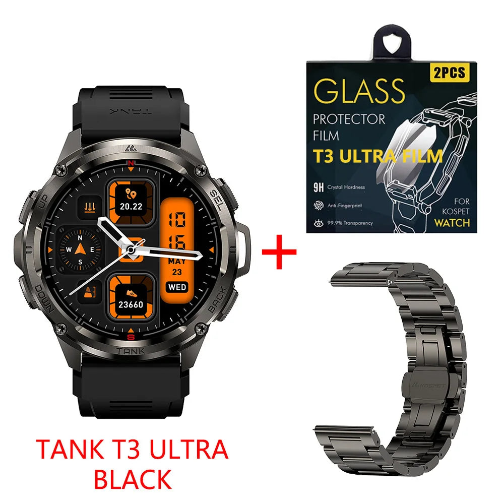 KOSPET Tank T3 Ultra GPS Smartwatch For Men And Women