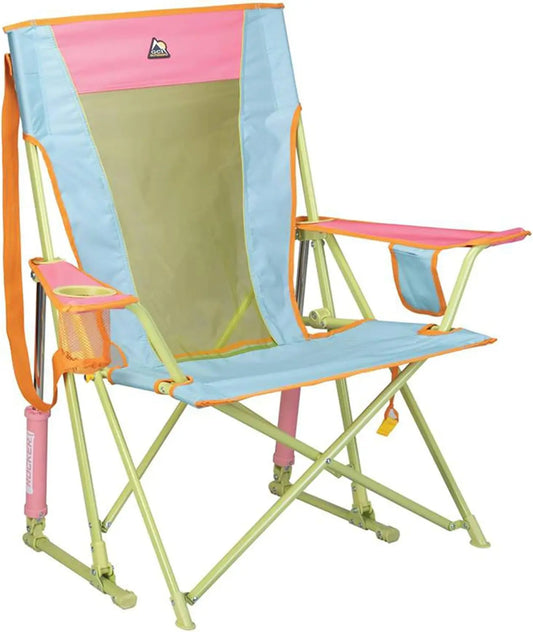 Outdoor Comfort Pro Rocker Camping Chair with Drink Holder