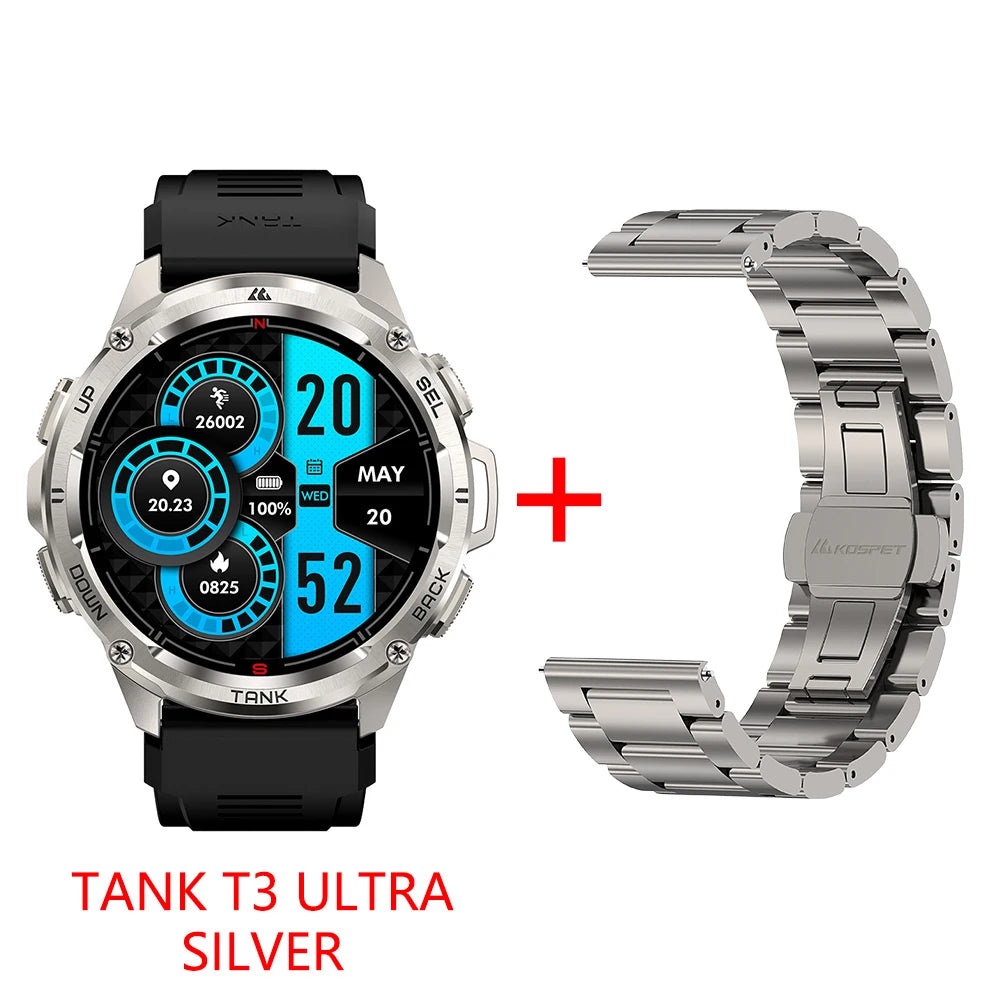 KOSPET Tank T3 Ultra GPS Smartwatch For Men And Women