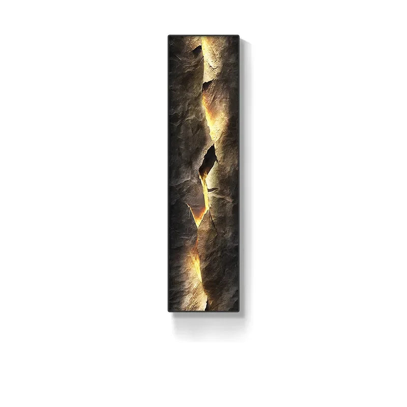 Crystal Porcelain Mountain LED Wall Lamp Indoor Decor