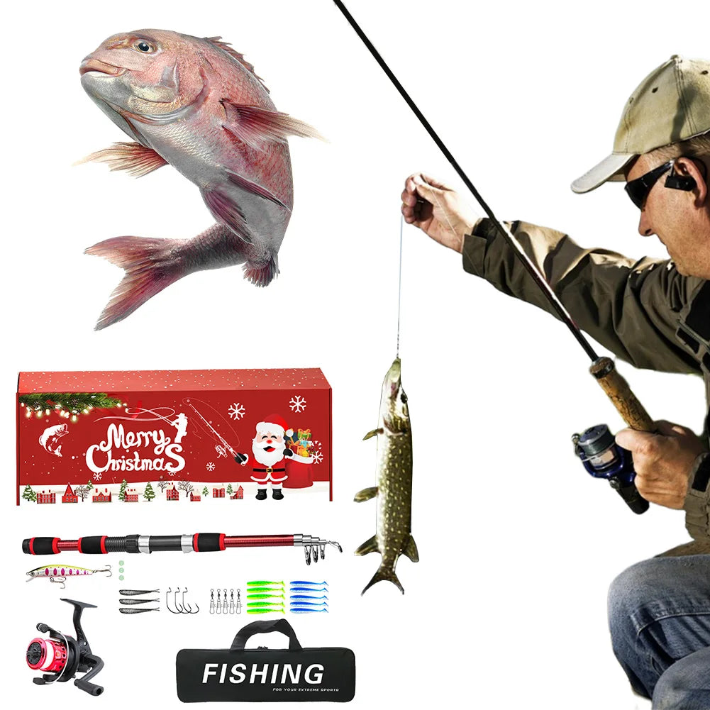 Shunmaii Telescopic Fishing Pole And Reel Combo Kit
