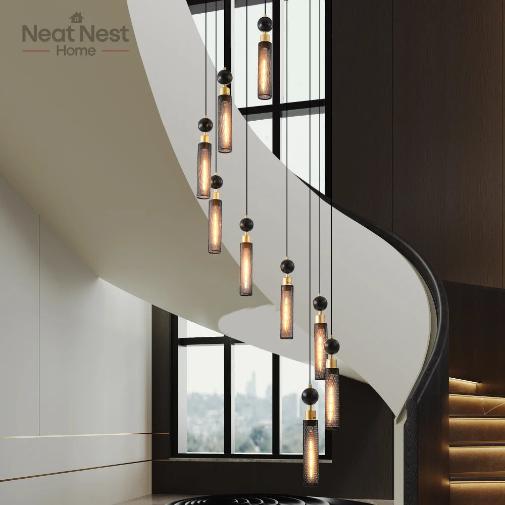 Modern Industrial Multi-Light Pendant Chandelier for Dining Room