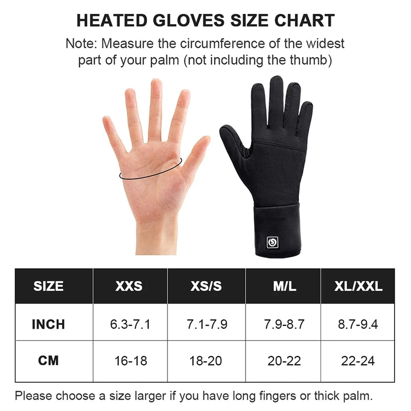 Savior Heat Heated Gloves Liner Battery Powered Touchscreen