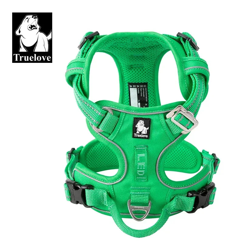 TRUELOVEB Explosion Proof Dog Harness Reflective Nylon