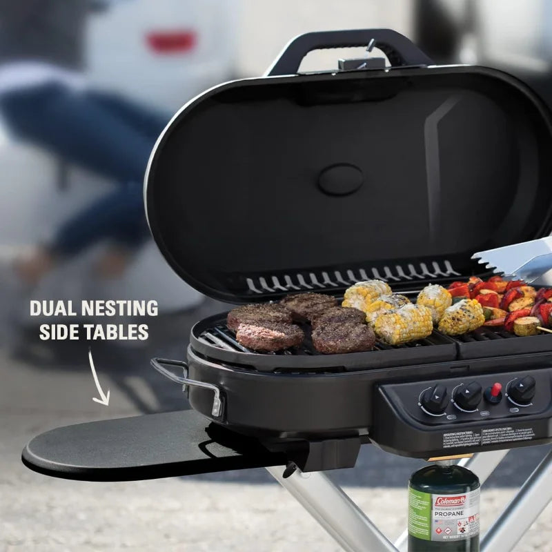 XMSJ Portable Propane Gas Grill RoadTrip 20,000 BTUs