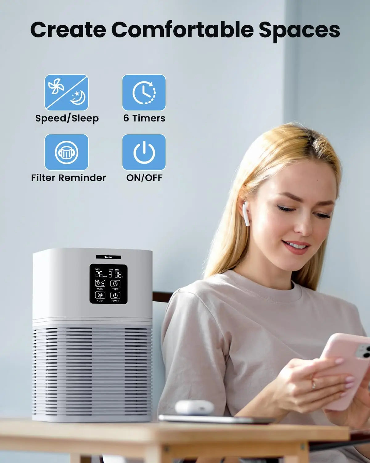 Kinsei Beauty 2 in 1 Air Purifier Aromatherapy Diffuser