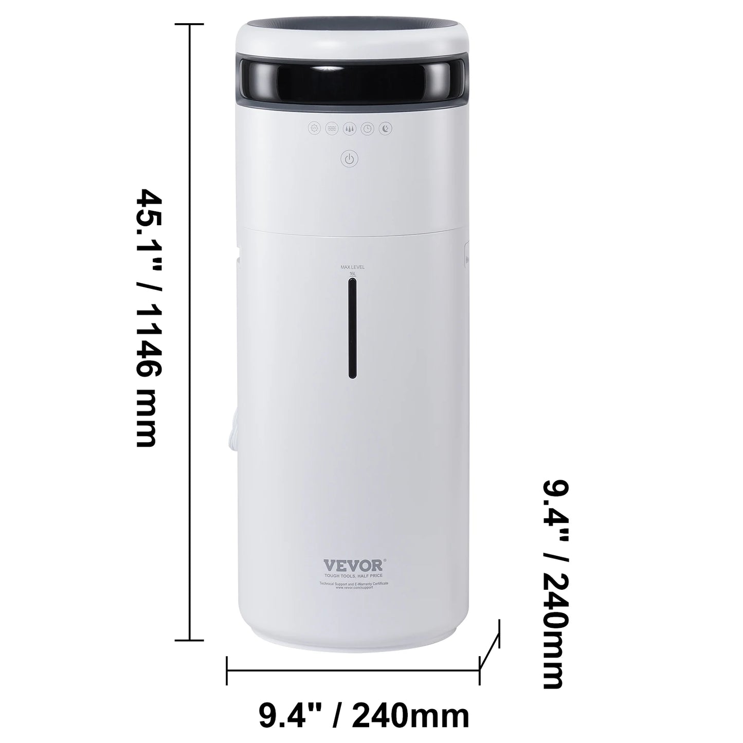 SucceBuy Humidifier Large Room 16L Water Tank Auto Shutoff