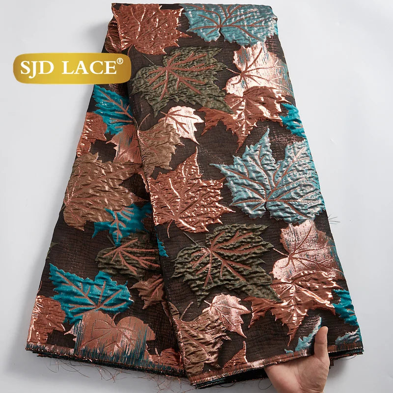 SJD LACA Nigerian Brocade Lace Damask Jacquard Fabrics