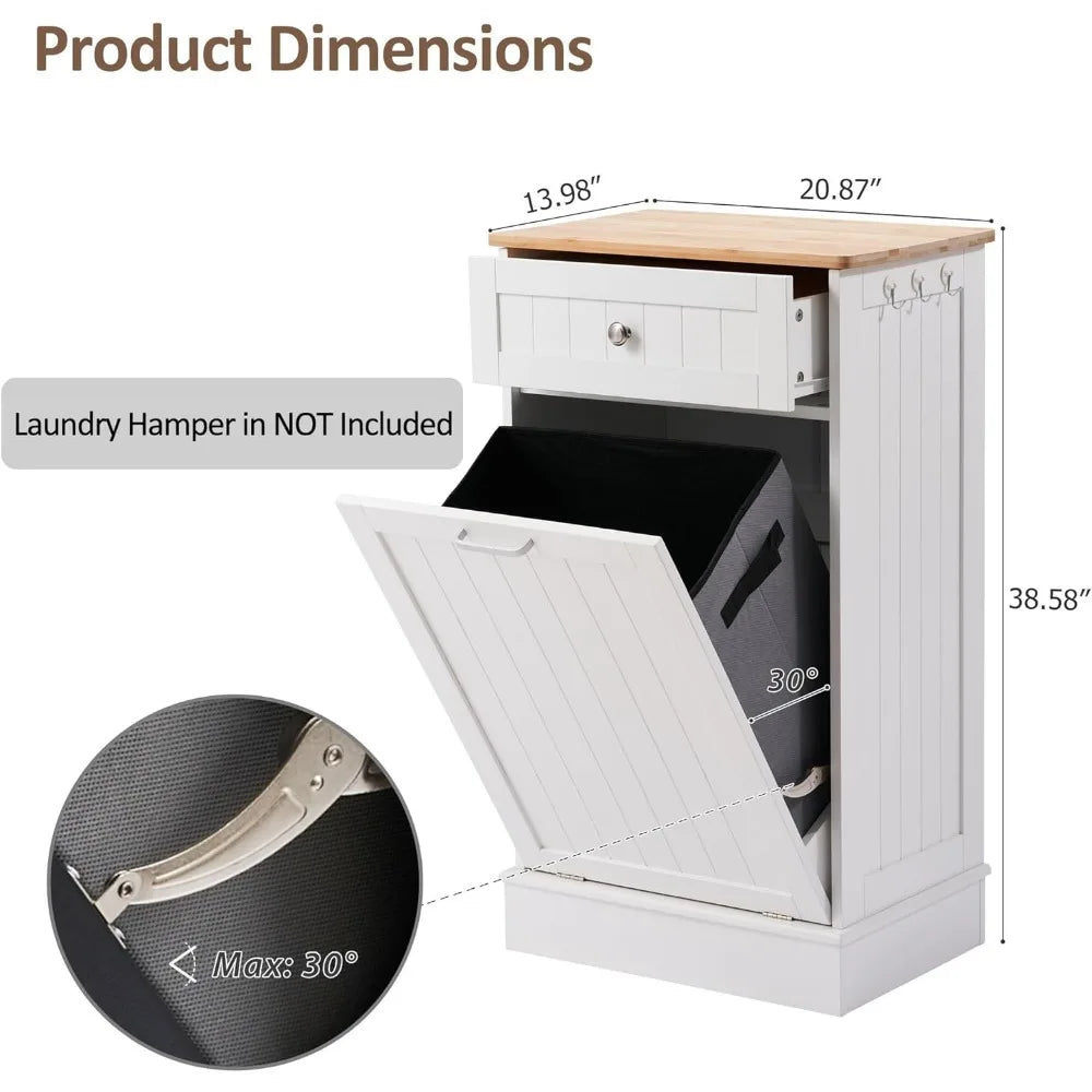 DAFIFY Tilt Out Trash Cabinet for Kitchen and Living Room