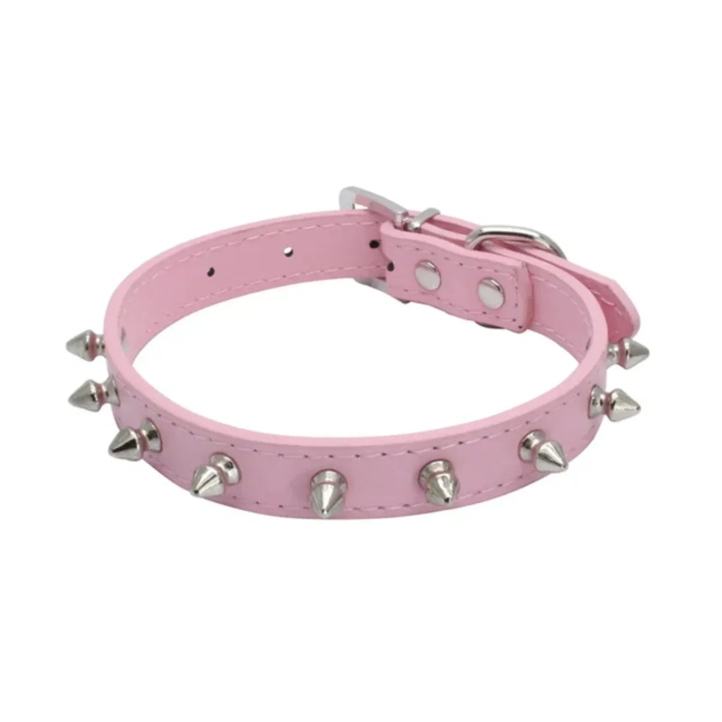 Sichuan Leather Cat Dog Collar Spiked Studded for Pets