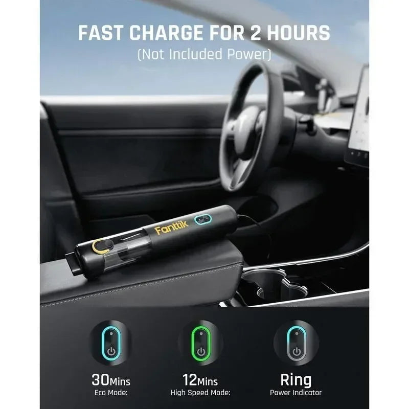 Fanttik Slim V8 Mate Portable Cordless Car Vacuum 12000Pa