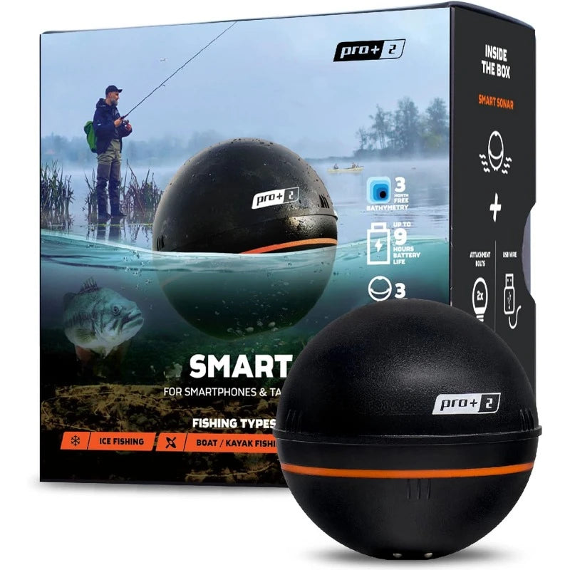 Pro Plus 2 Sonar Fish Finder for Kayaks Boats and Ice Fishing