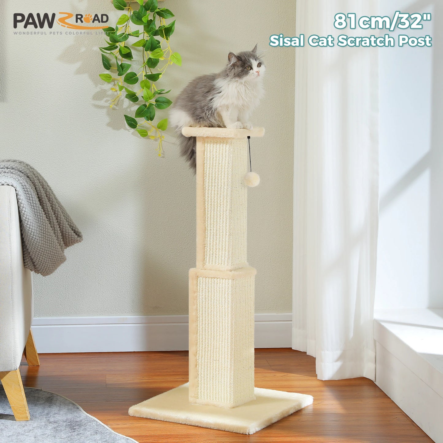 PAWZ Road Cat Scratching Post Ultimate Sisal Scratcher Toy