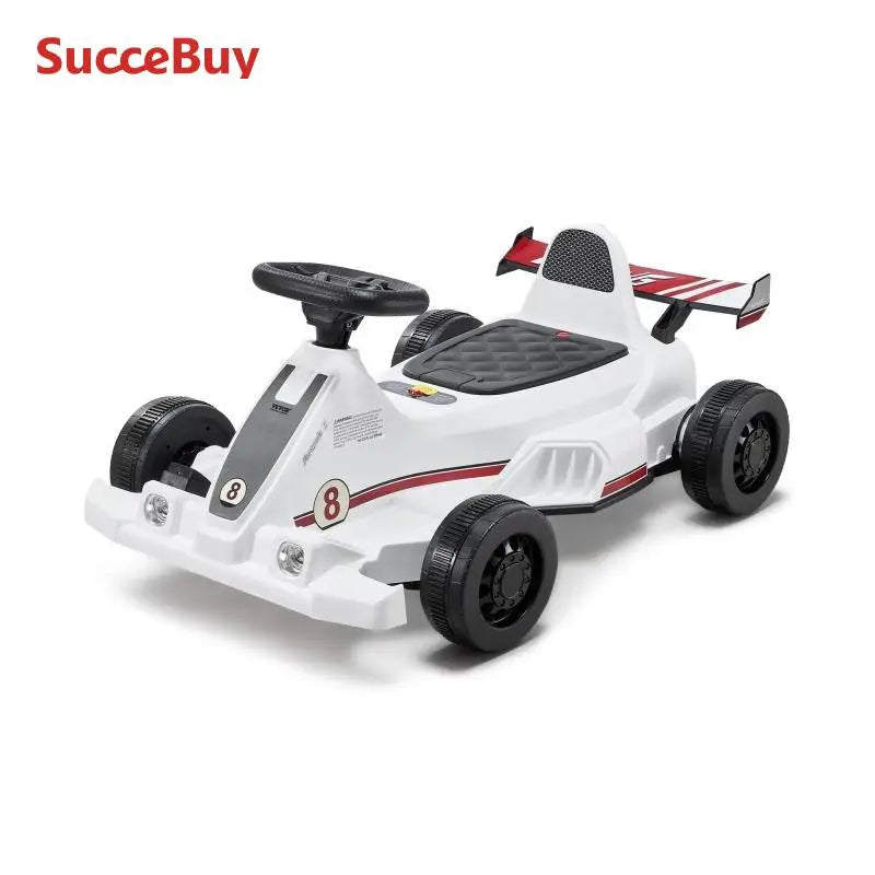 SucceBuy 6V Electric Pedal Go Kart With LED Headlights