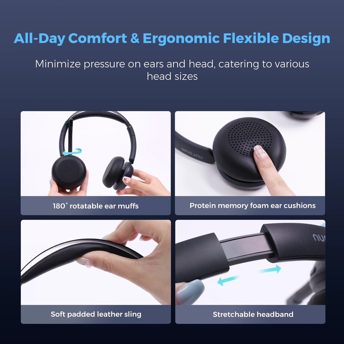 Nearstream Wireless Noise Cancellation Headset Charge Stand