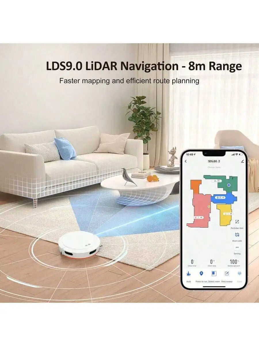 Ruitusi Smart Vacuum Cleaner Robot – Powerful Cleaning Efficiency