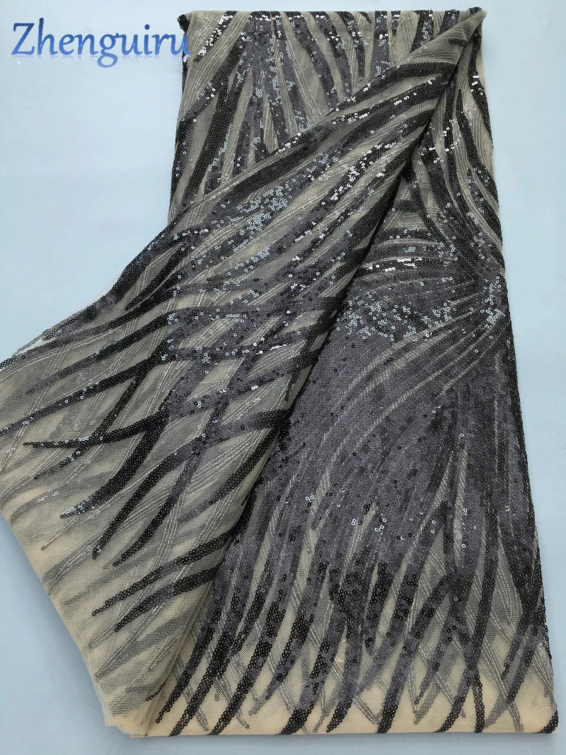 Green Nigerian Lace Fabric High Quality Luxury Tulle Lace