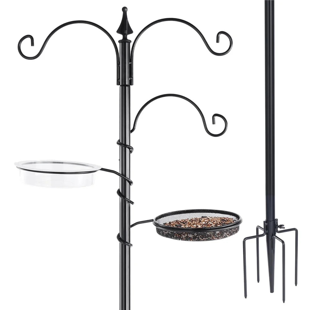 XMSJ Bird Feeding Station Kit 5 Prong Base Adjustable Hooks